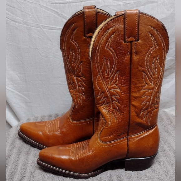 Like New Pathfinder JB Dillon Ponderosa Color Western Cowboy Boots Men's sz 9.5D - Picture 2 of 15